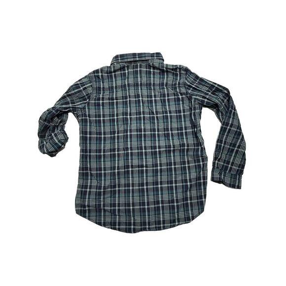 Carhartt Blue Plaid Women's Roll-Tab Sleeve Button-Up Shirt, Size L Large 12/14 - Picture 2 of 9